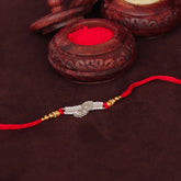 Heart Bond Love Silver Rakhi